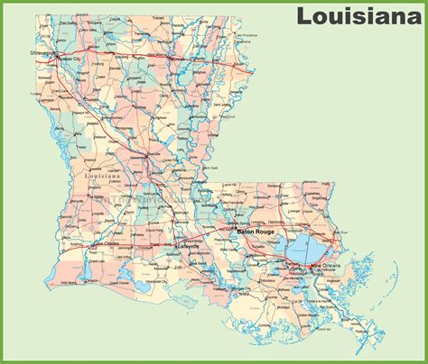 southern louisiana map|cities in west louisiana map.